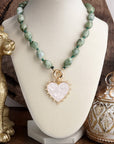 The Heartstone Necklace-Green