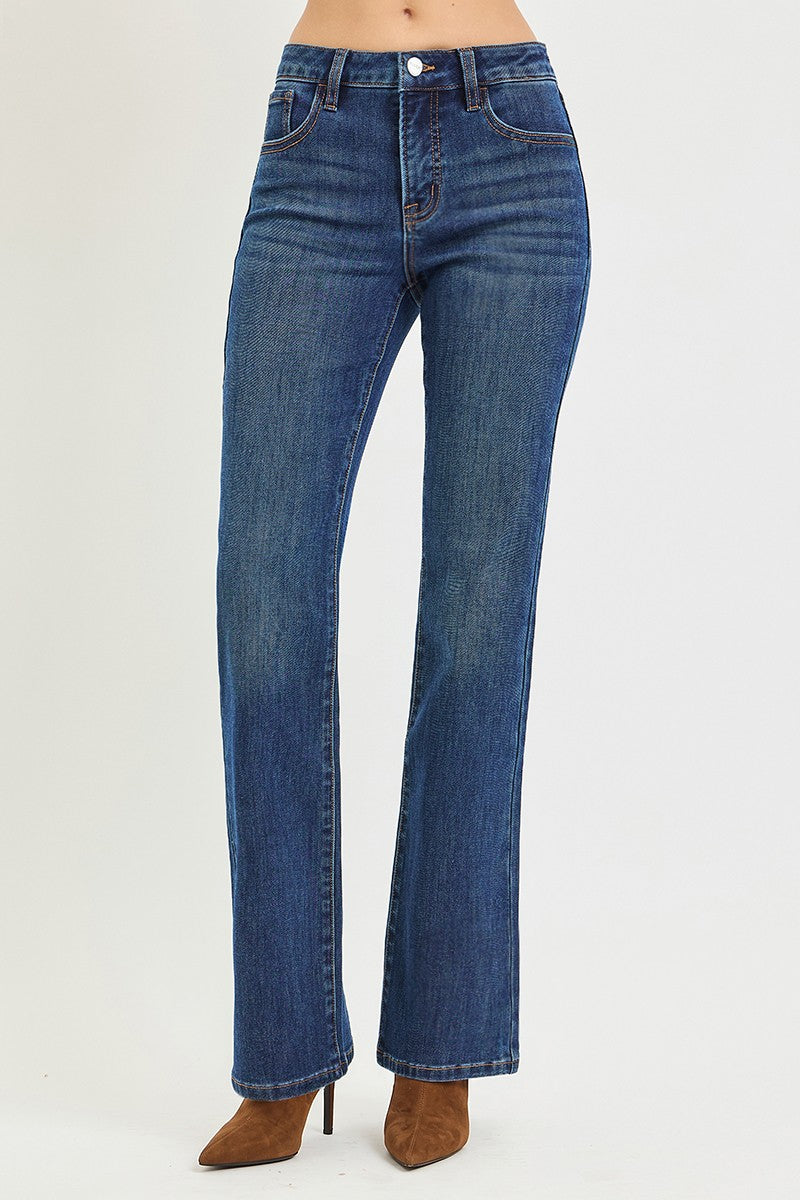 Comfort Zone Mid Rise Bootcut Jeans