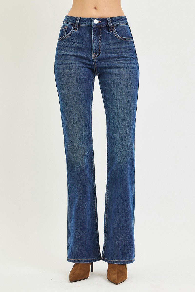 Comfort Zone Mid Rise Bootcut Jeans