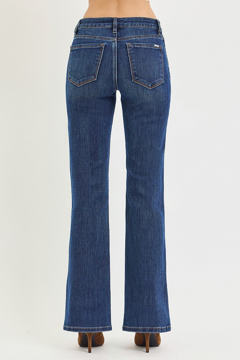 Comfort Zone Mid Rise Bootcut Jeans