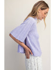 The Classic Swing Sweater-Lavender