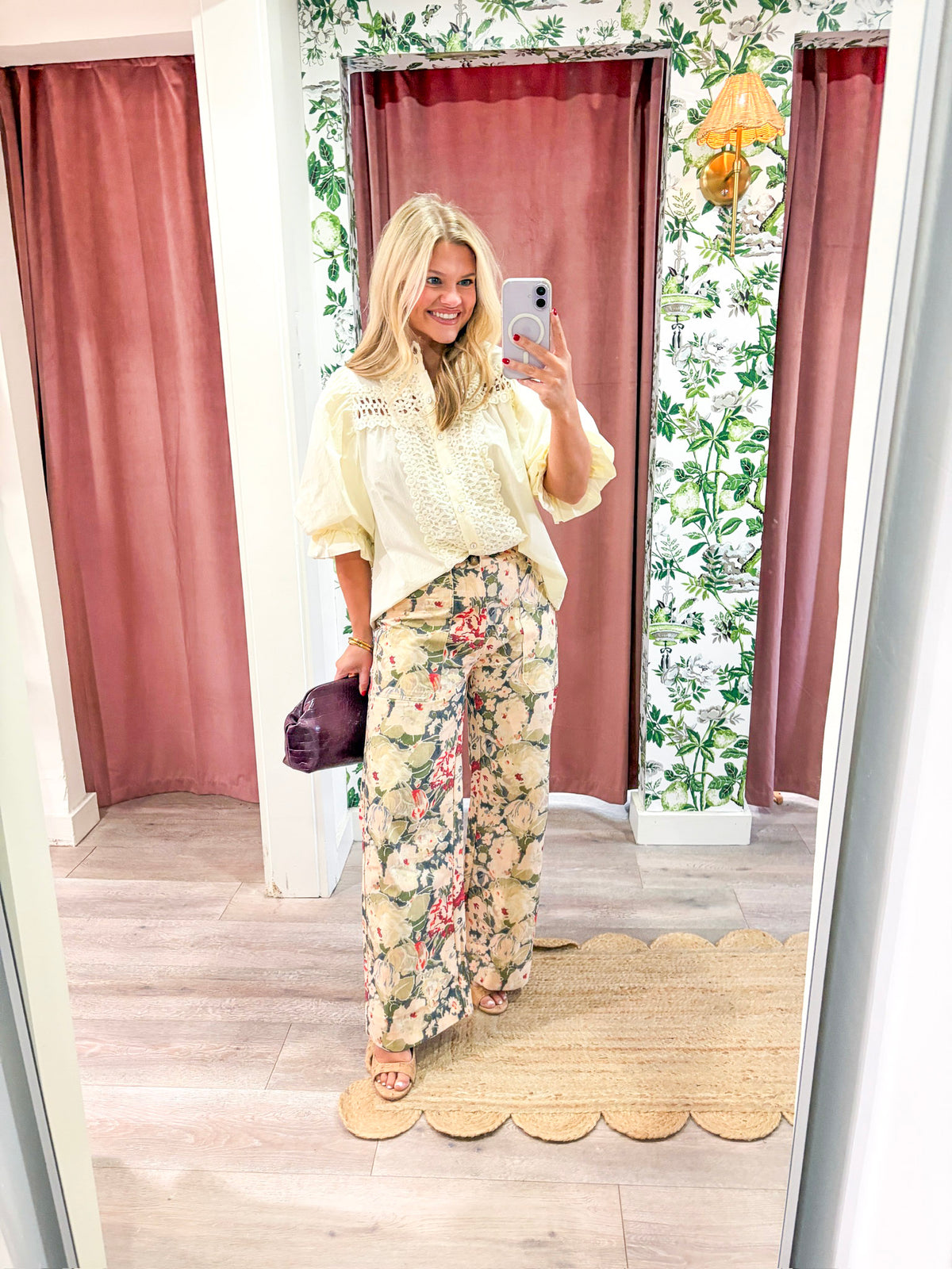 Rosemere Button Down Top-Cream