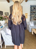 Soft Vibes Crochet Lace Dress-Black