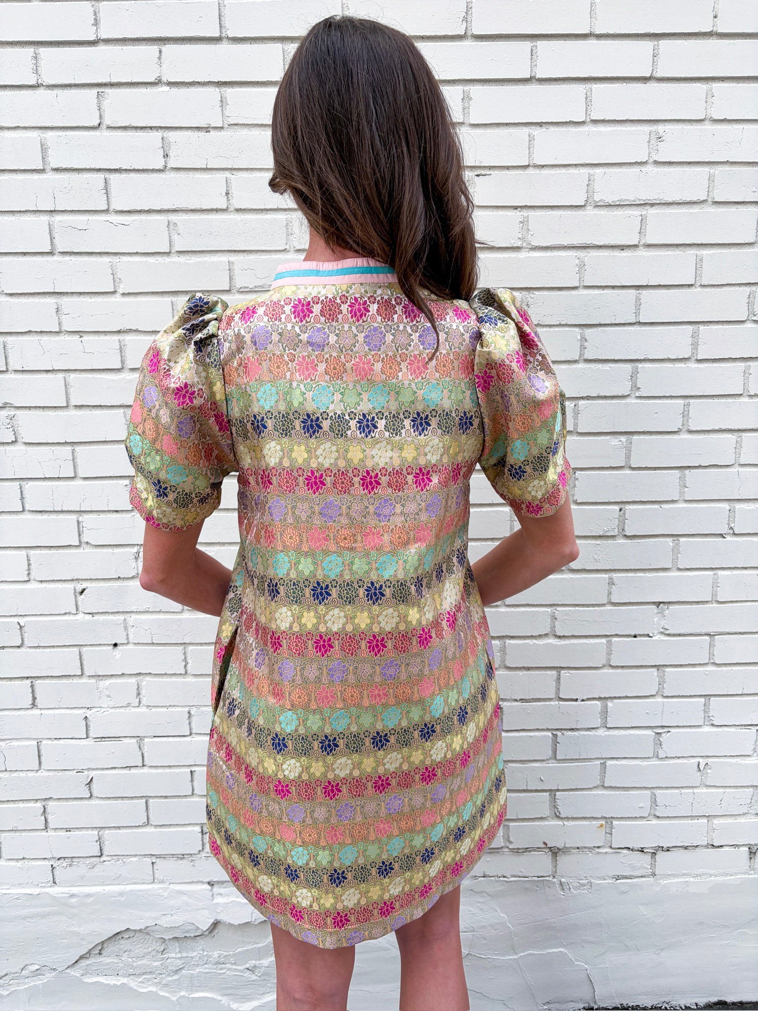 Sweet Symphony Jacquard Mini Dress