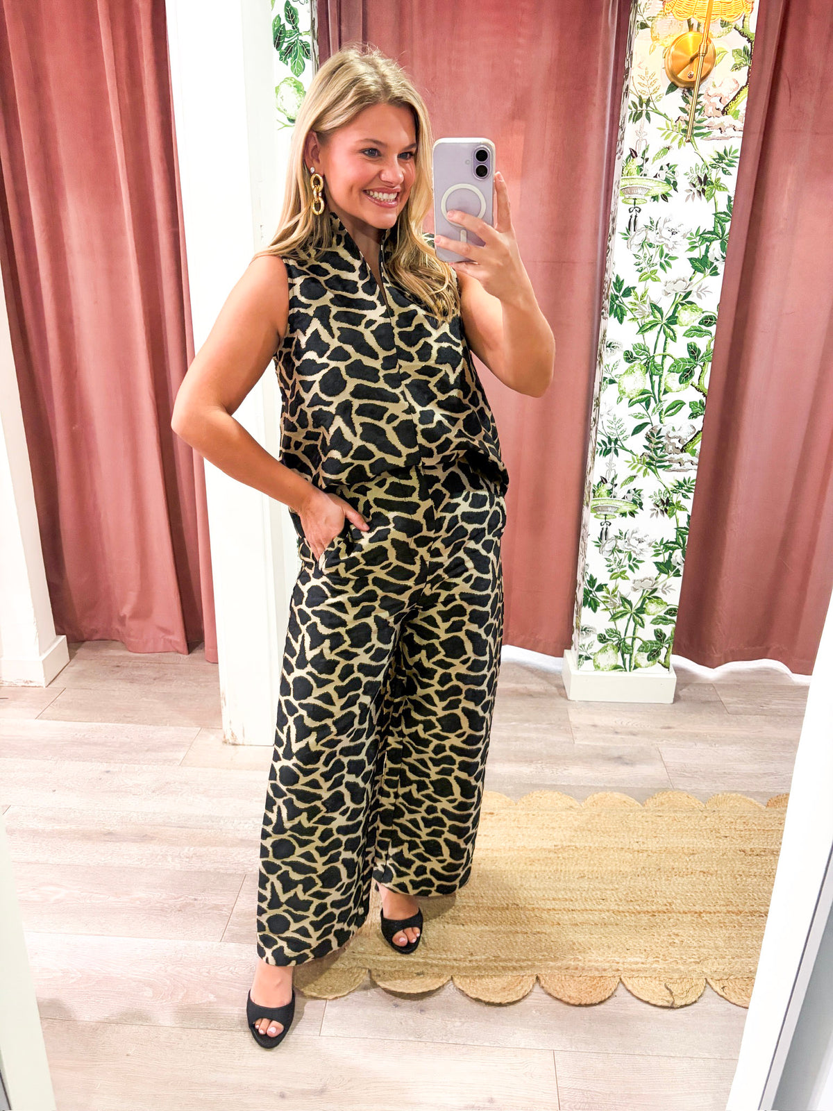 Giuliana Jacquard Top