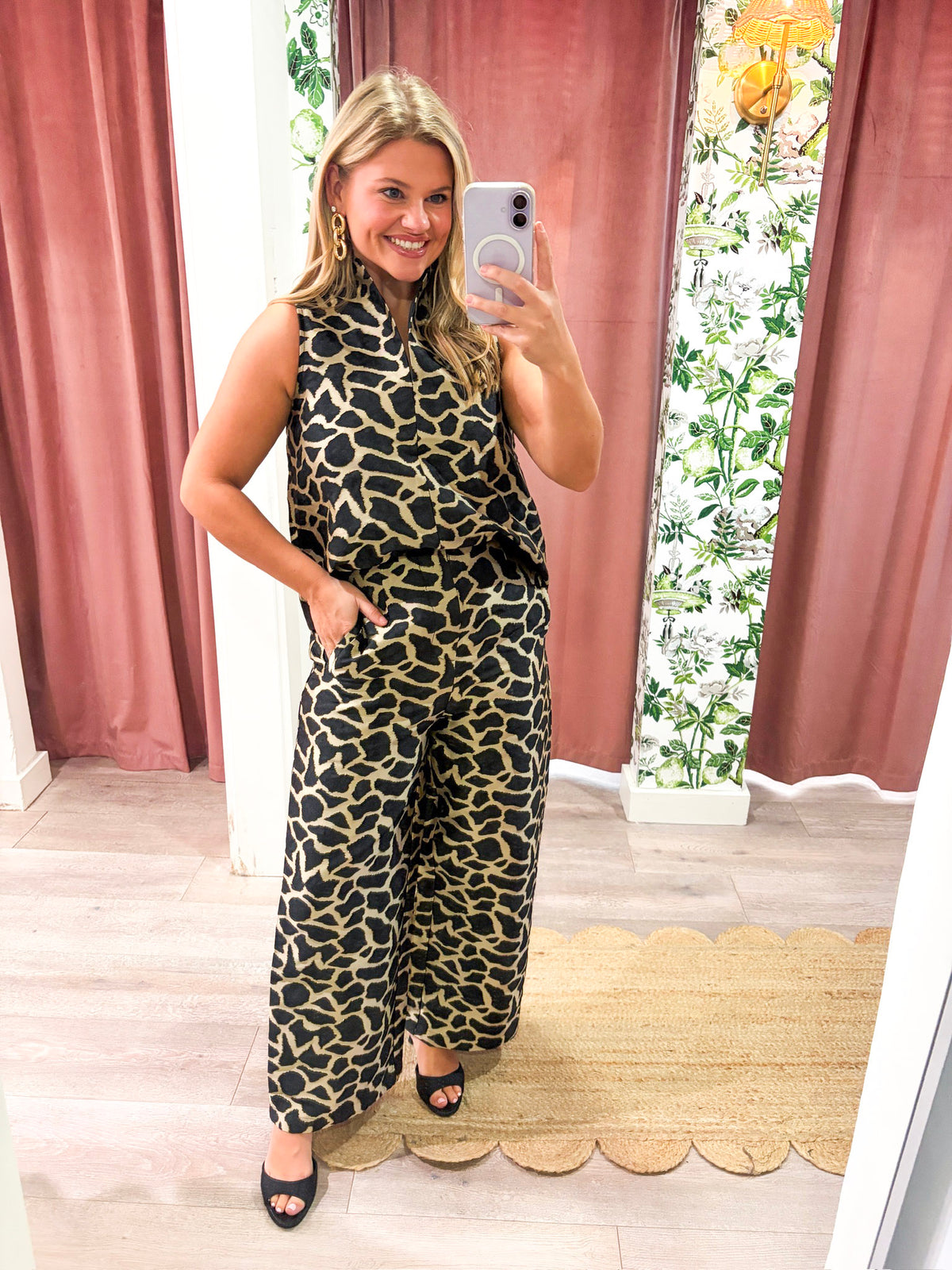 Giuliana Jacquard Top