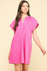 Weekend Vibes Mini Dress- Pink