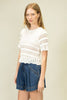 Crochet Crush Top-Off White