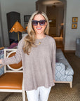 Love Luxe Knit Top-Oatmeal