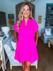 Weekend Vibes Mini Dress- Pink