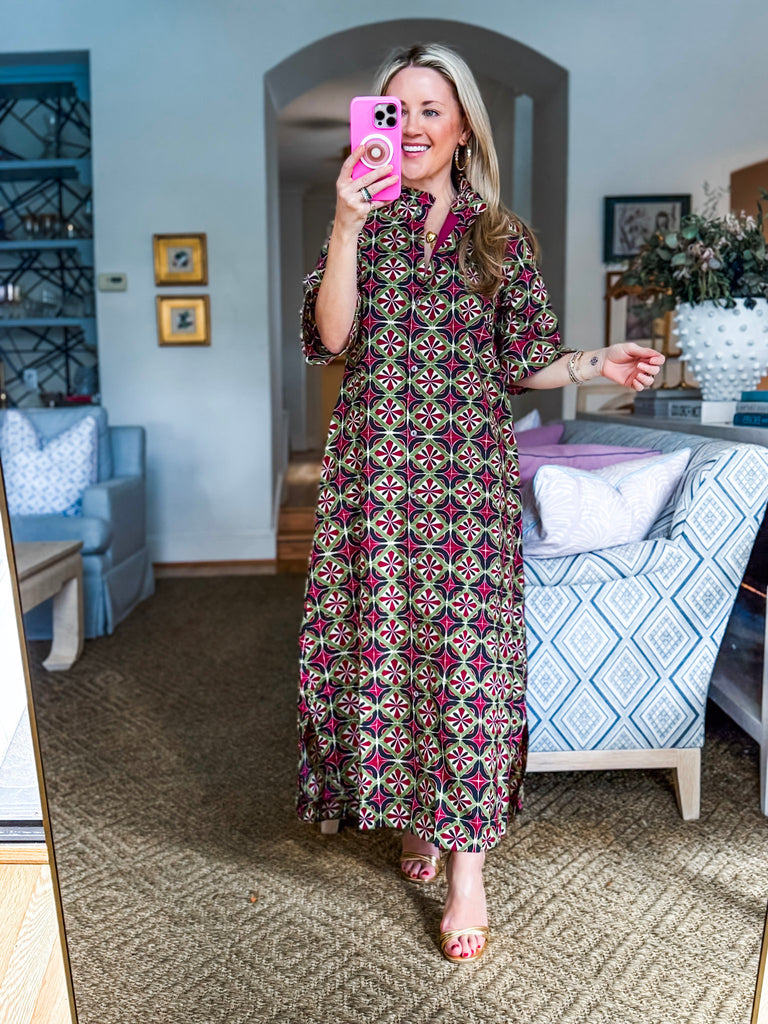 Whispered Florals Midi Dress