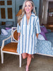 Jules Stripe Shirt Dress