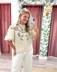 Orchid Whisper Embroidered Top