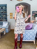 Courtyard Floral Denim Mini Dress