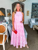 Wrapped in Romance Eyelet Skirt Set-Pink