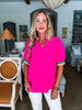 Summer Chill Top-Hot Pink