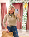 Soft Embrace Crewneck Sweater-Mushroom
