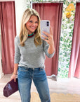 Soft Embrace Crewneck Sweater-Heather Gray
