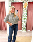 Downtown Girl Sweater-Heather Gray