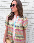 Sweet Symphony Jacquard Mini Dress