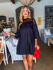 Soft Vibes Crochet Lace Dress-Black
