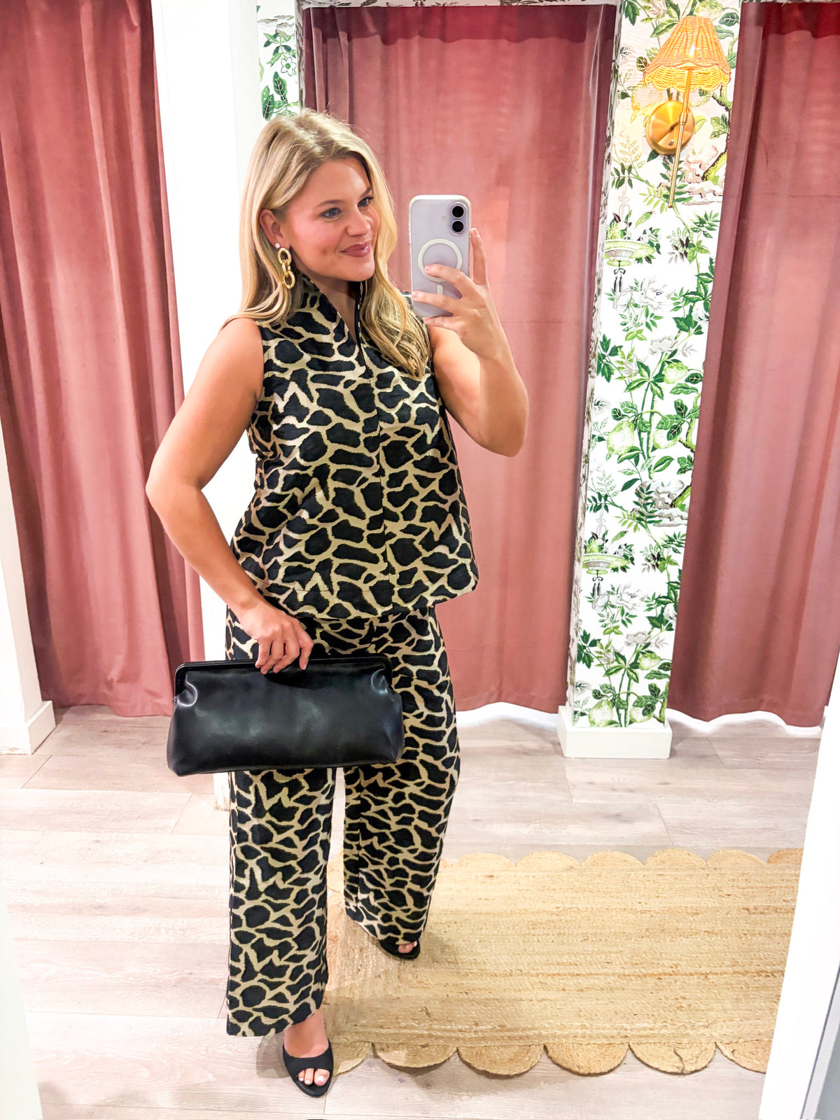 Giuliana Jacquard Top