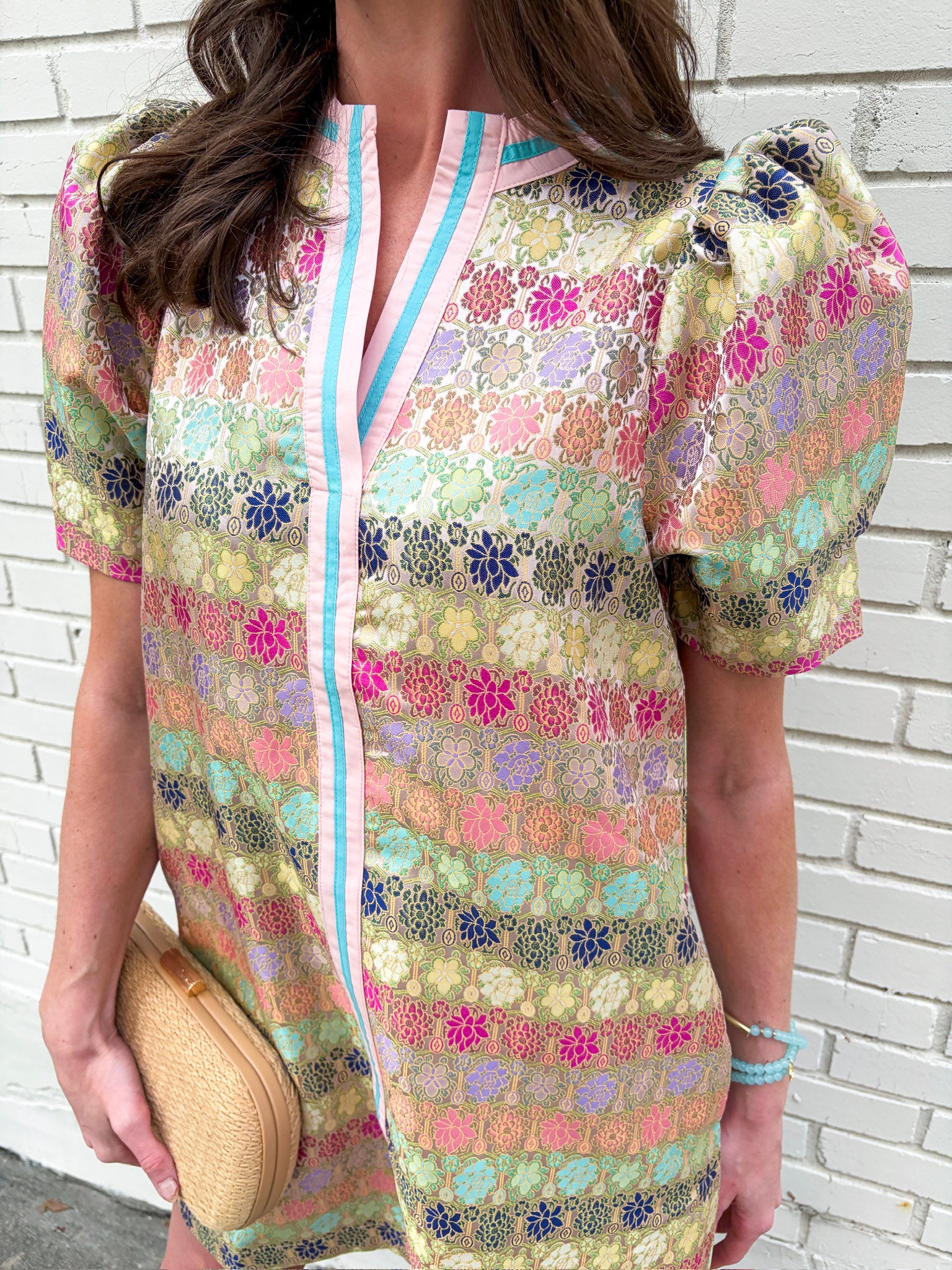 Sweet Symphony Jacquard Mini Dress