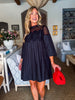 Soft Vibes Crochet Lace Dress-Black