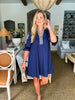 Latte Love Mini Dress-Navy
