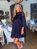 Soft Vibes Crochet Lace Dress-Black