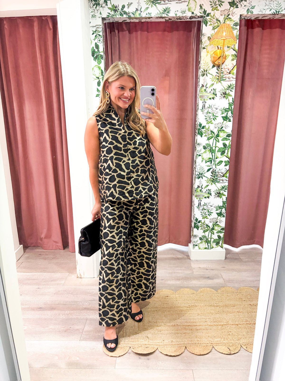 Giuliana Jacquard Top