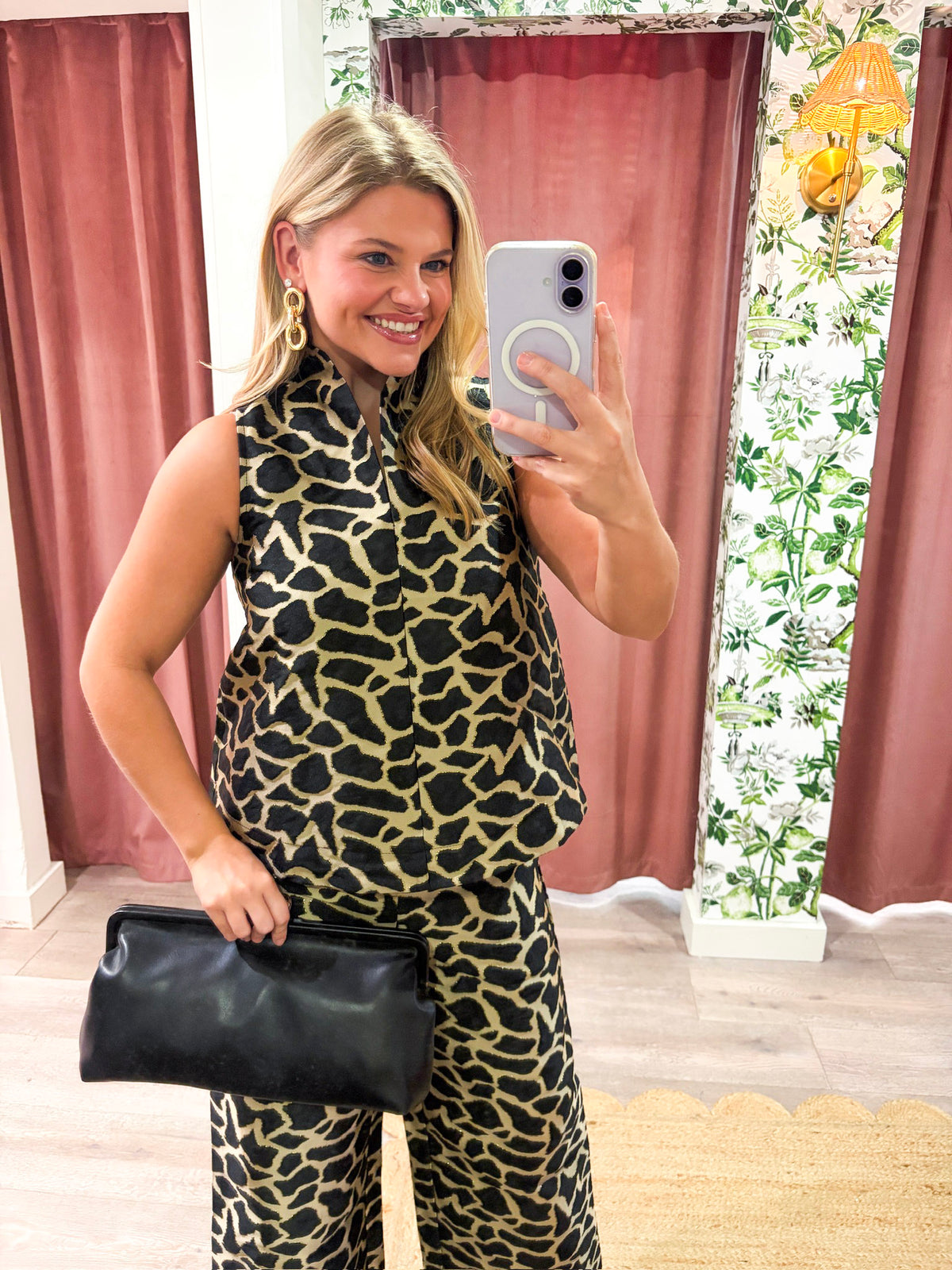 Giuliana Jacquard Top