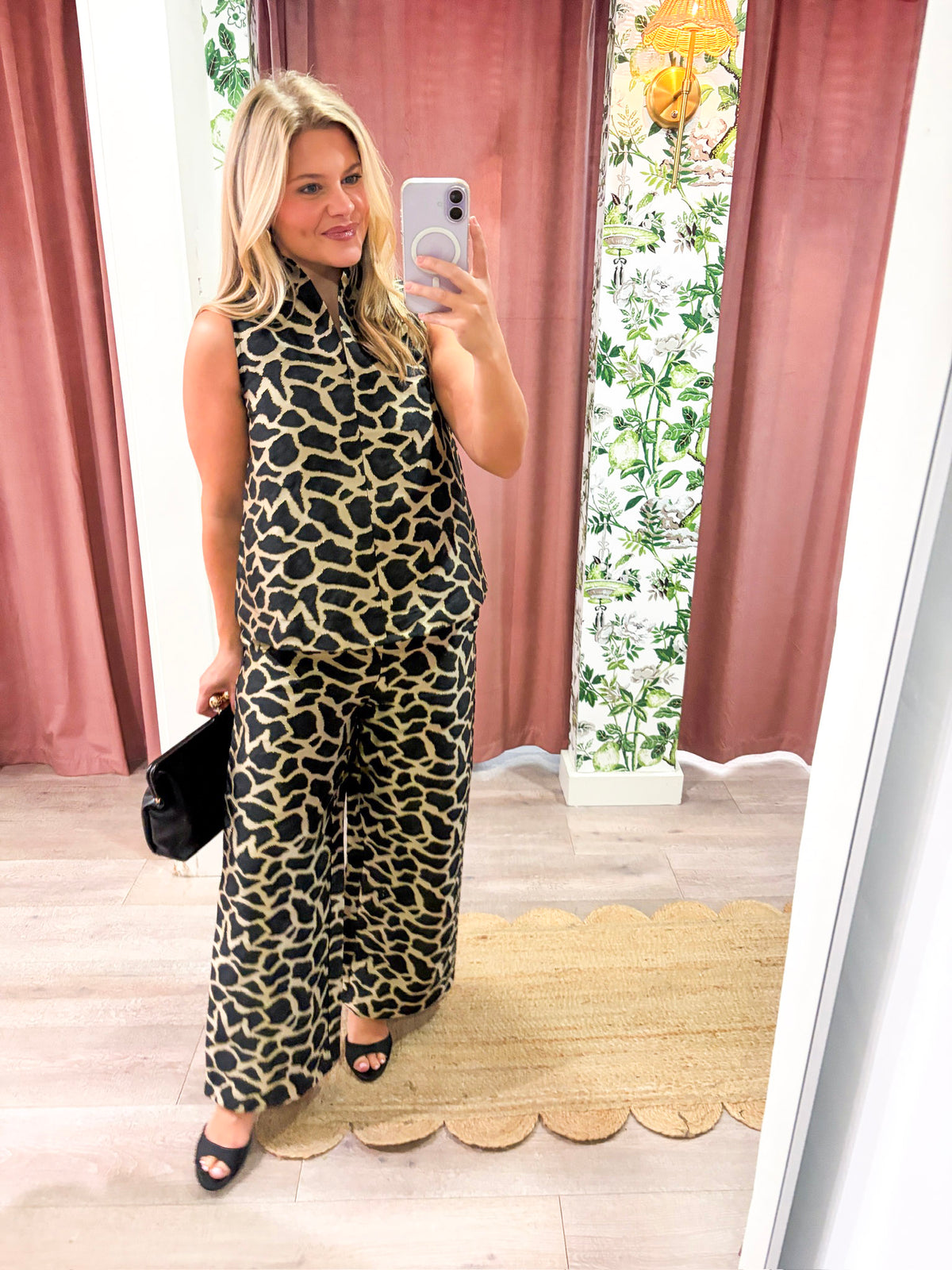 Giuliana Jacquard Top