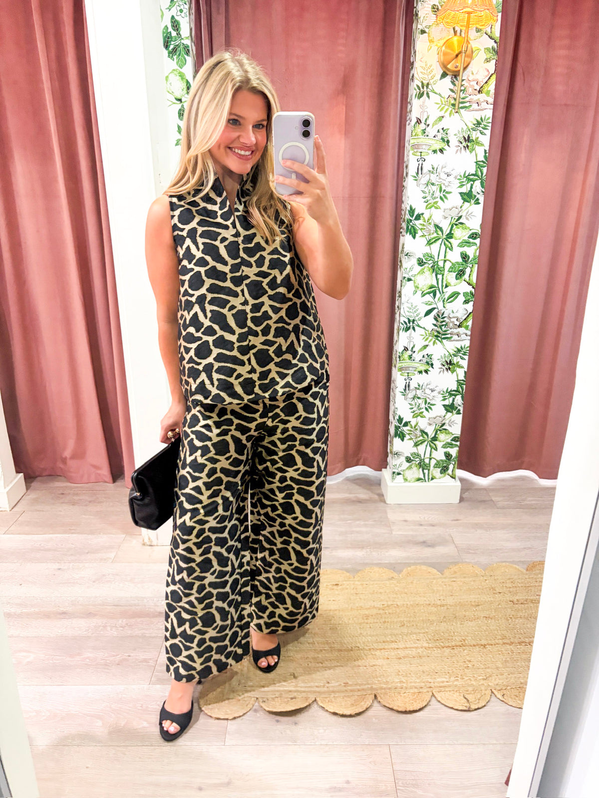 Giuliana Jacquard Top