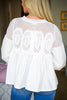 Orchard Picnic Lace Top-Off White