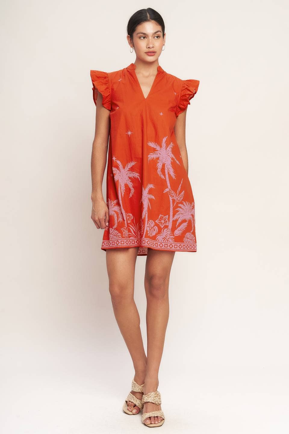 Sunset Palms Mini Dress