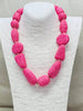 Big Bauble Necklace- Pink