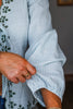 Blossom Sage Embroidered Top