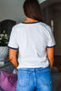 Bonjour Embroidered Ringer Tee