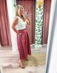 Gardenia Glow Midi Skirt