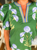 Tour The Town Floral Top-Green