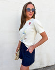 Nautical Moments Embroidered Knit Top