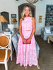 Wrapped in Romance Eyelet Skirt Set-Pink