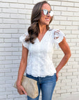 Sweet Romance Peplum Top