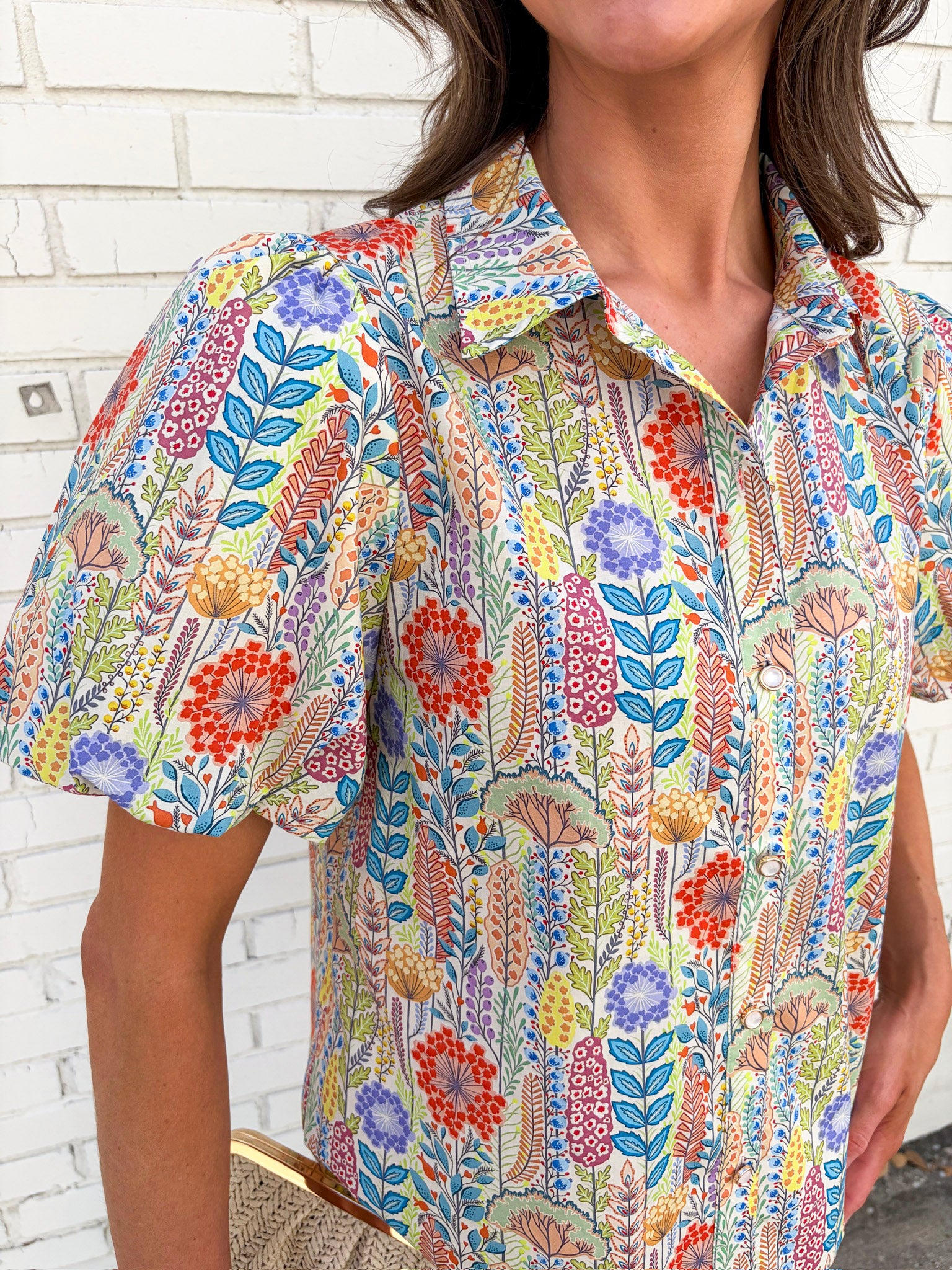 Juniper Gardens Top-Orange