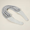 Chunky Beaded Necklace-Rhodium