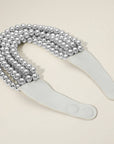 Chunky Beaded Necklace-Rhodium