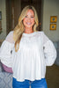 Orchard Picnic Lace Top-Off White