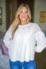 Orchard Picnic Lace Top-Off White