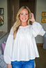 Orchard Picnic Lace Top-Off White